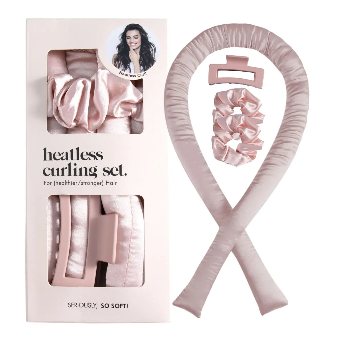 Heatless curling set with clips